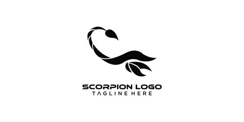 Simple Scorpion logo design with modern concept| premium vector - obrazy, fototapety, plakaty