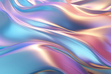 Iridescent Abastract Wave Flow Colorful Gradient Background
