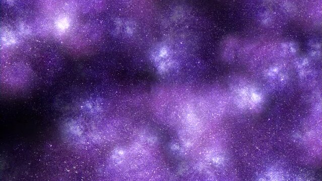 A mesmerizing view of a vibrant purple and white galaxy, adorned with countless stars and nebulas, evokes a sense of awe and wonder in the vastness of outer space