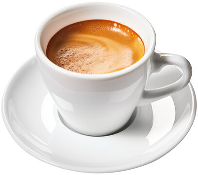 Coffee Espresso. Isolated on Transparent Background