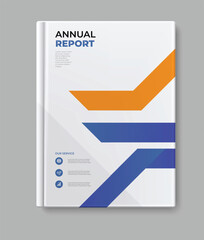 annual report company book cover design template in a4.

