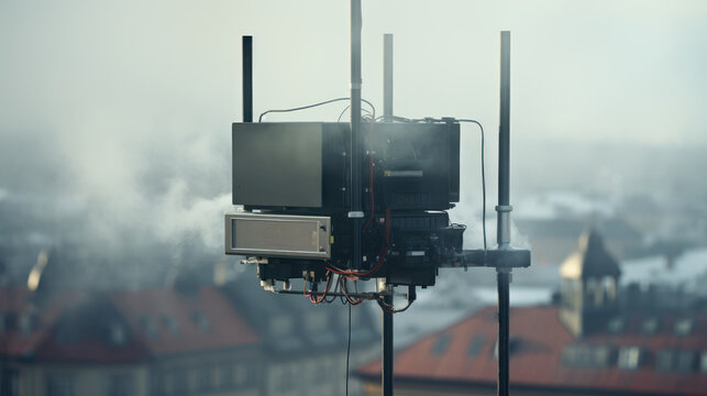 Air pollution monitoring systems are in place