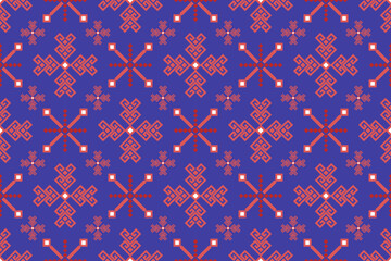 ethnic pattern design, repeat and seamless, geometric and floral element for textile.