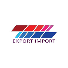 Abstract straight line dotted Vector icon for Import Export template