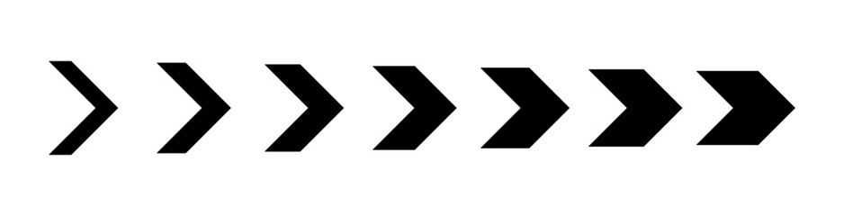 Abstract arrow speed icon. Sideways Arrow icon Striped direction sign, Turn right symbol. Data transfer technology concept. Vector element - obrazy, fototapety, plakaty