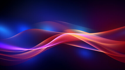 Obraz premium light, wave, design, wallpaper, waves, motion, blue, backdrop, illustration, purple, texture, backgrounds, curve, energy, art, lines, glowing, pattern, flowing, flow, bright, line, futuristic, black, 