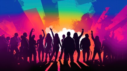 Illustration of People Protesting