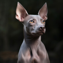 The xoloitzcuintle, also called xoloitzcuintli or simply xolo, is a hairless dog breed native to Mexico; It comes in Toy, Standard and Medium sizes.
