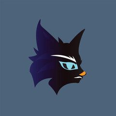head cat logo