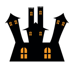 Fototapeta premium halloween castle horror design