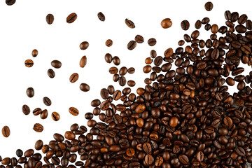 coffee beans corner isolated