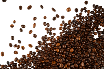 coffee beans corner isolated