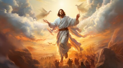 illustration of Jesus' ascension