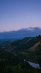 River view with hills