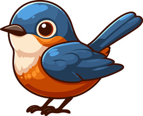 blue bird cartoon