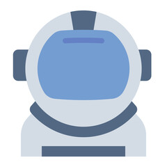 Astronaut color flat icon