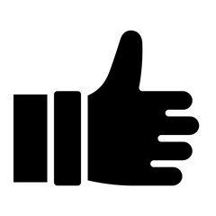 Like black solid glyph icon