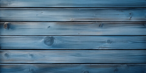 Textura de unos tablones de madera pintados de color azul, desgastados - obrazy, fototapety, plakaty