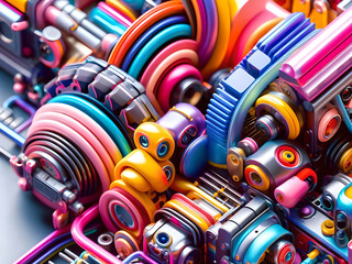 Exploring Abstract, Colorful, and Macro Details in Playful Technology