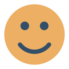 Happy color flat icon