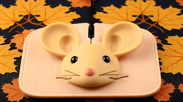 mouse with cheese HD 8K wallpaper Stock Photographic Image 