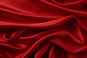 Obraz premium red cloth background material, Generative AI 