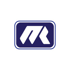 Creative minimal NR simple logo symbol template