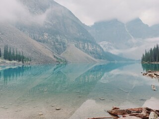 Rocky Mountains, Sentinel Pass, Lake Louise, Lake Moraine, Banff