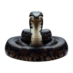 Anaconda Snake isolated on white. Generative AI	