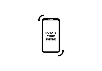 rotate your phone icon. rotate your smart phone orientation vector icon symbol