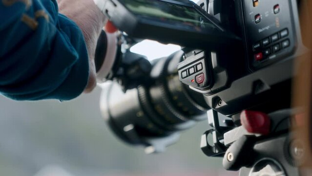 Adjusting The Lens Of A Recording Camera
