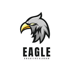 Illustration Head Eagle Mascot Logo