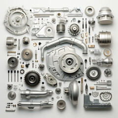 Single parts, Big, Automotive Parts, Aluminum