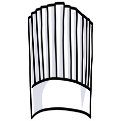 Chefs Hat Cartoon Icon Illustration