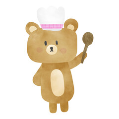 Bear characters isolated on white background 