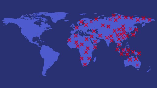 World Death Rate Motion Graphic Animation