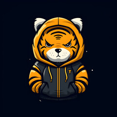 Tiger in hoodie