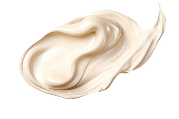Realistic of facial cream splash isolated on transparent background