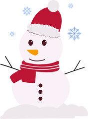 Snowman Winter Illustration 