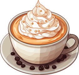 Cute cappuccino