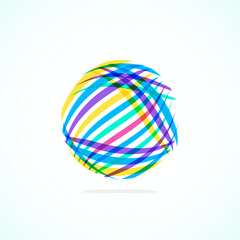 Abstract circle logo - minimalist emblem, timeless and universal shape of circle. Unique logo represent range of brands and concepts, encapsulating simplicity and creativity in single, iconic image