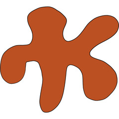 Abstract hand drawn shapes