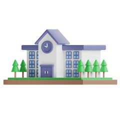 Real Estate 3D Icons rendering design illustration