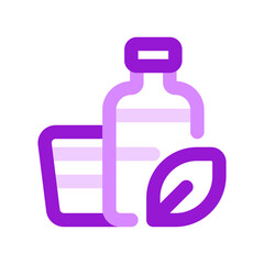 Editable biodegradable packagind, bottle, cup vector icon. Environment, ecology, eco-friendly. Part of a big icon set family. Perfect for web and app interfaces, presentations, infographics, etc