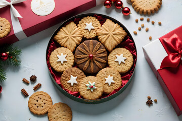 The most beautiful selection of biscuits in a wonderful gift box, Christmas special edition....