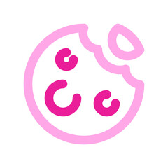 Editable choco chip cookie vector icon. Bakery, cooking, food. Part of a big icon set family. Perfect for web and app interfaces, presentations, infographics, etc