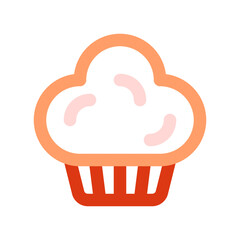 Editable muffin, cupcake, cake vector icon. Bakery, cooking, food. Part of a big icon set family. Perfect for web and app interfaces, presentations, infographics, etc