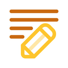 Editable pencil, writing vector icon. Email, text, app. Part of a big icon set family. Perfect for web and app interfaces, presentations, infographics, etc