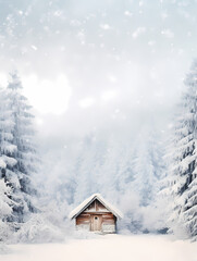 Naklejka premium Snow background wallpaper poster PPT