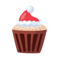 christmas dessert santa cupcake